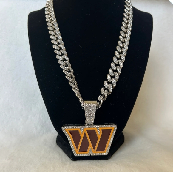 Washington Commanders Team Iced Hip Hop Style Chain Necklace 20